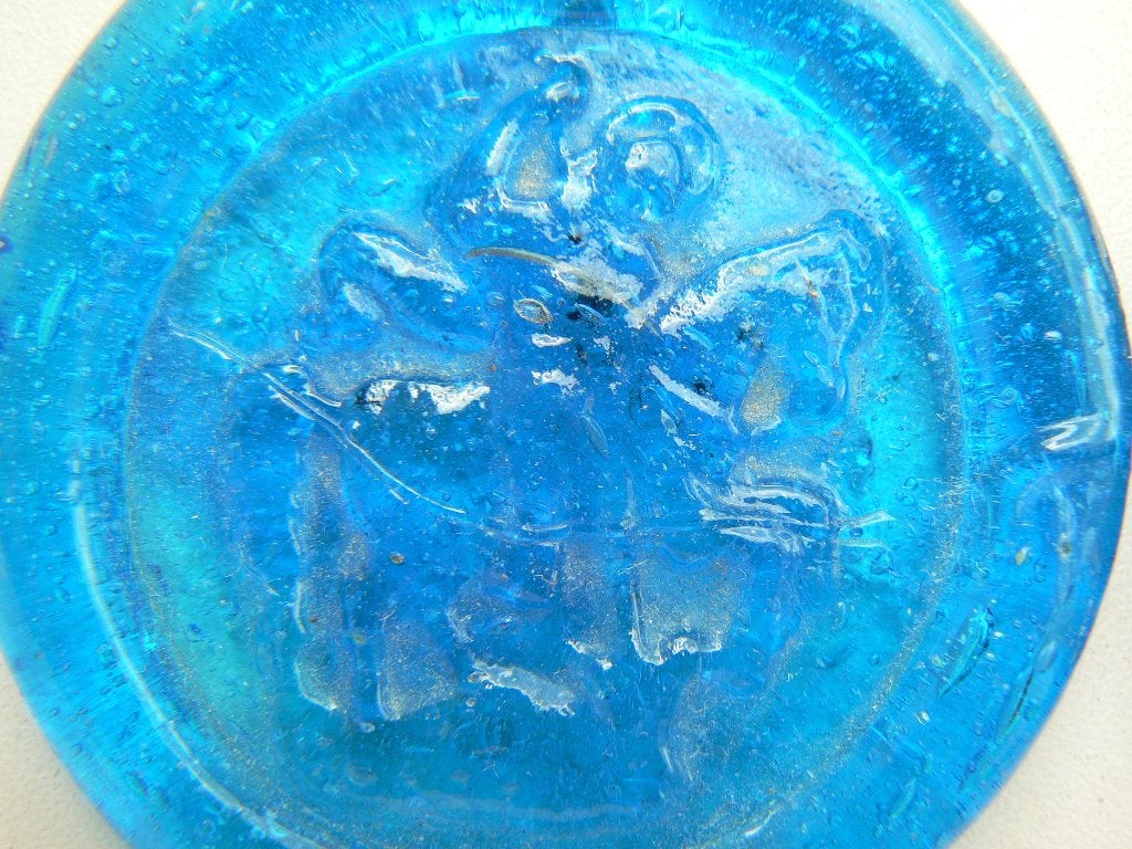 suncatchers, blauw schaap en turquoise st.Joris en de draak, Antiek en Kunst, Ophalen