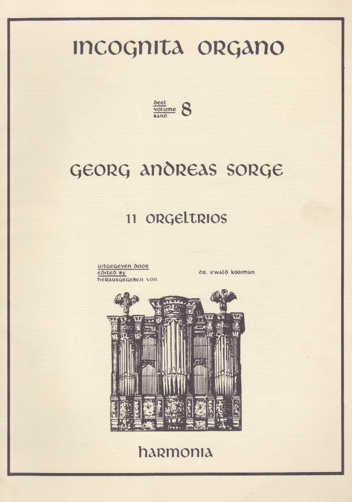 GEORG ANDREAS SORGE - INCOGNITA ORGANO - DEEL 8, Ophalen of Verzenden, Gebruikt, Artiest of Componist, Populair