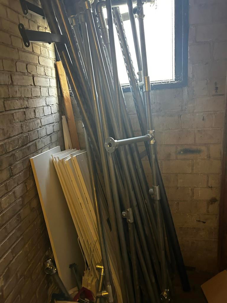 Steigerbuizen en koppelingen - Diverse lengtes, Doe-het-zelf en Verbouw, Steigers, Ophalen, Gebruikt, Overige typen, 5 meter of hoger
