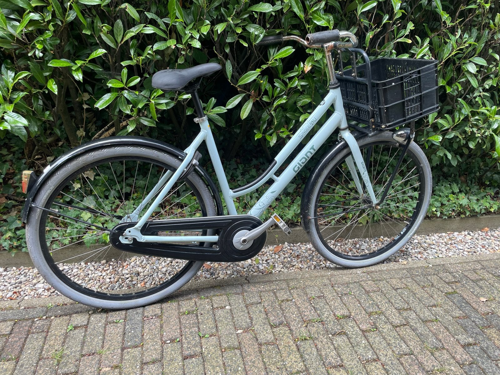 Giant Single 4U damesfiets met voordrager, Ophalen, Velgrem, Gebruikt, (Extra) lage instap