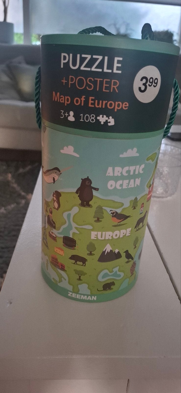 kaart van Europa puzzel, Ophalen