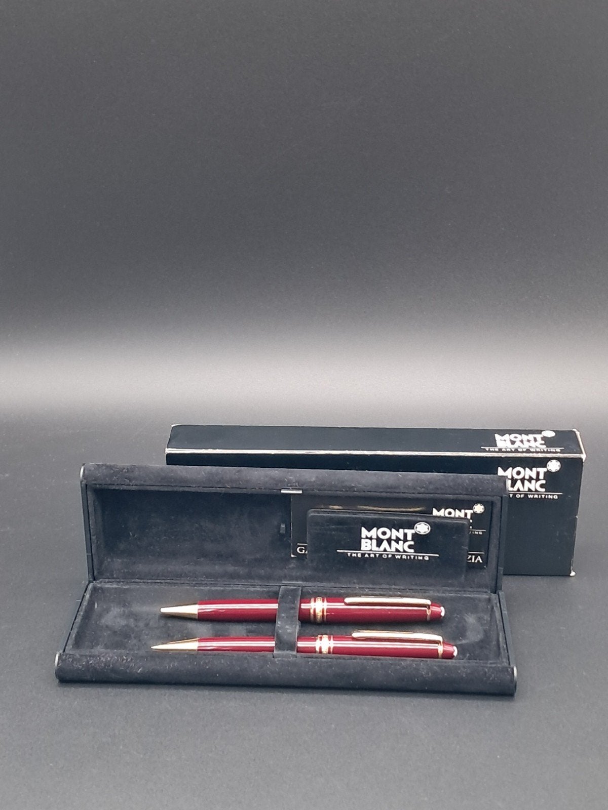 Montblanc Meisterstück Burgundy Set, Verzamelen, Pennenverzamelingen, Balpen, Nieuw, Met doosje, Ophalen of Verzenden