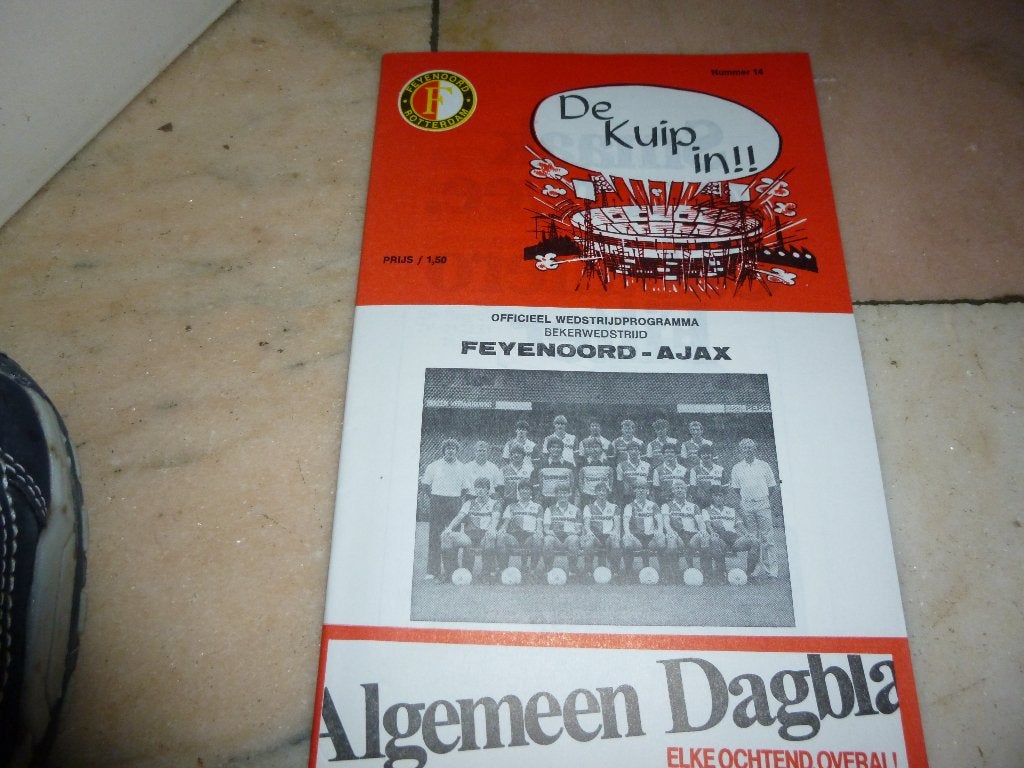 programma boekjes Feyenoord-Ajax uit en thuis, Verzamelen, Verzenden, Zo goed als nieuw, Feyenoord, Overige typen