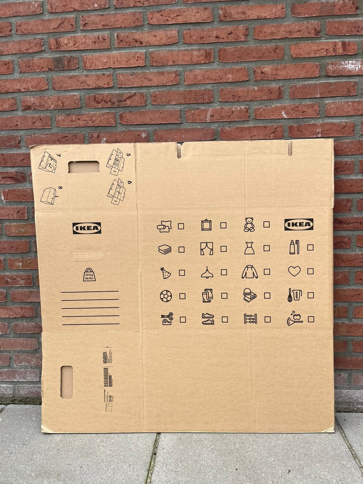 Ikea verhuisdozen, Ophalen, 40 tot 60 cm, Opvouwbaar, 50 tot 75 cm