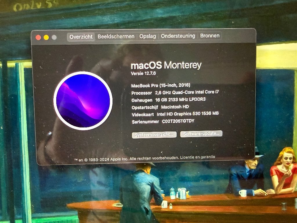 MacBook Pro 15-inch (2016)  in uitstekende staat, Computers en Software, Apple Macbooks, 2 tot 3 Ghz, 512 GB, Zo goed als nieuw