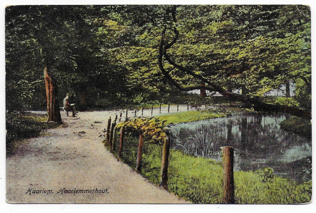 Haarlem Haarlemmerhout    Ansichtkaart uit 1934   (B8282 ), Ophalen of Verzenden, 1920 tot 1940, Gelopen, Noord-Holland