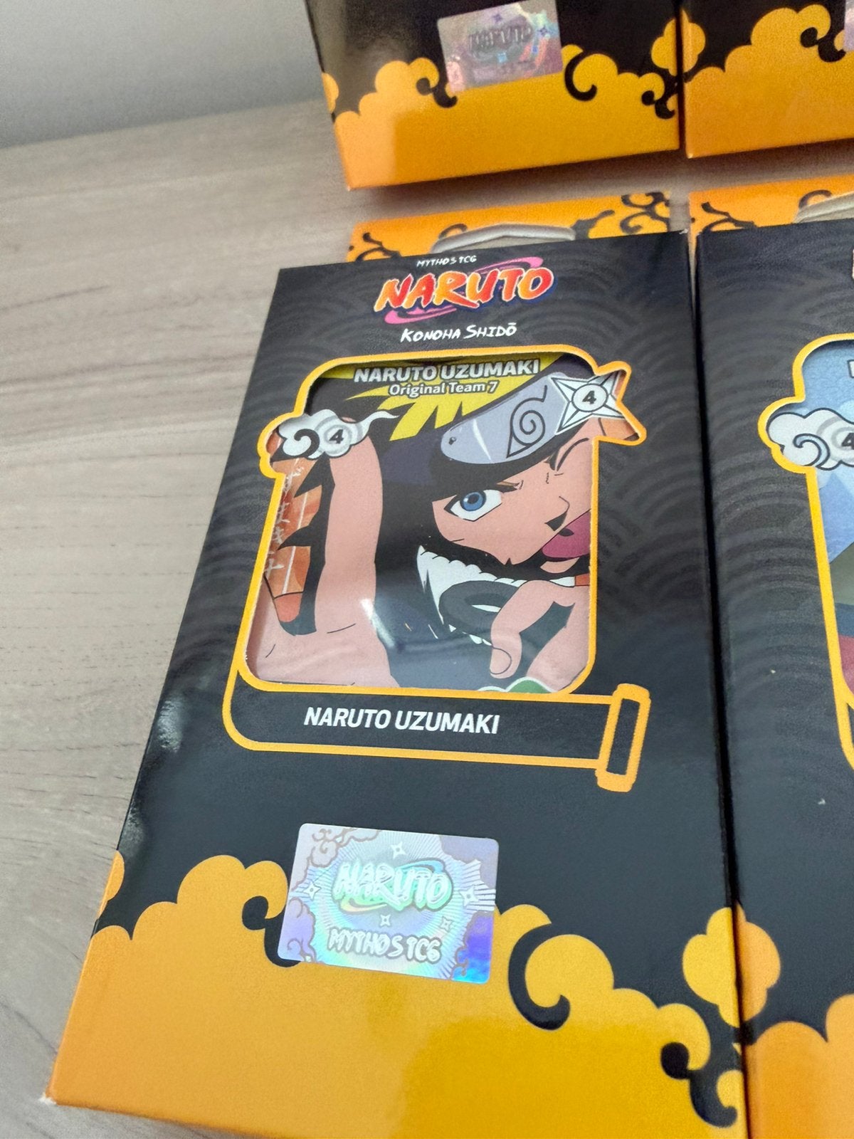Naruto Mythos TCG Team 7 Set Sakura Sasuke Naruto Kakashi, Ophalen of Verzenden, Zo goed als nieuw