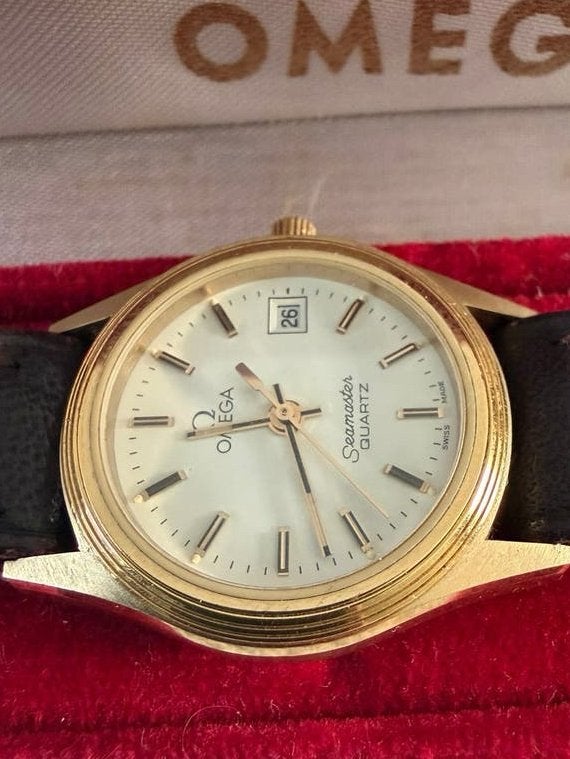 Omega Seamaster dameshorloge!, Ophalen, Staal, Met bandje, Polshorloge