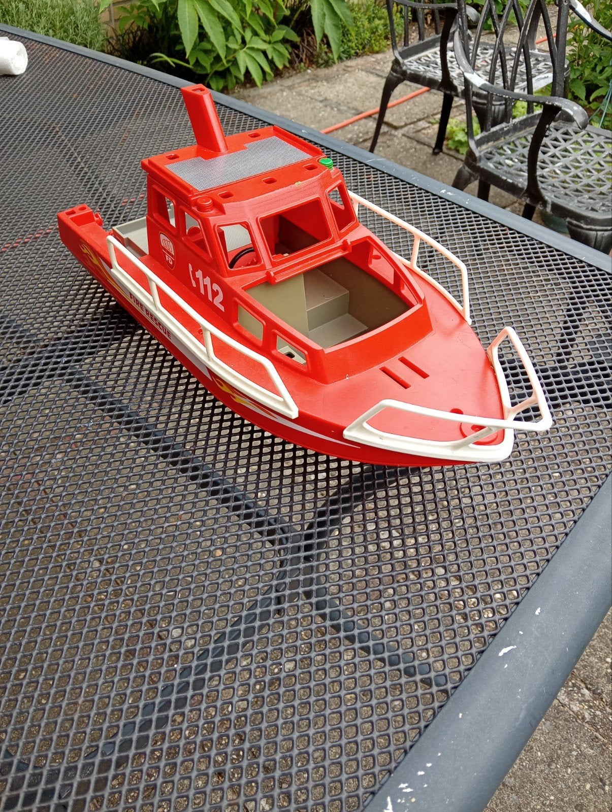 Playmobil brandweer boot, Ophalen, Gebruikt
