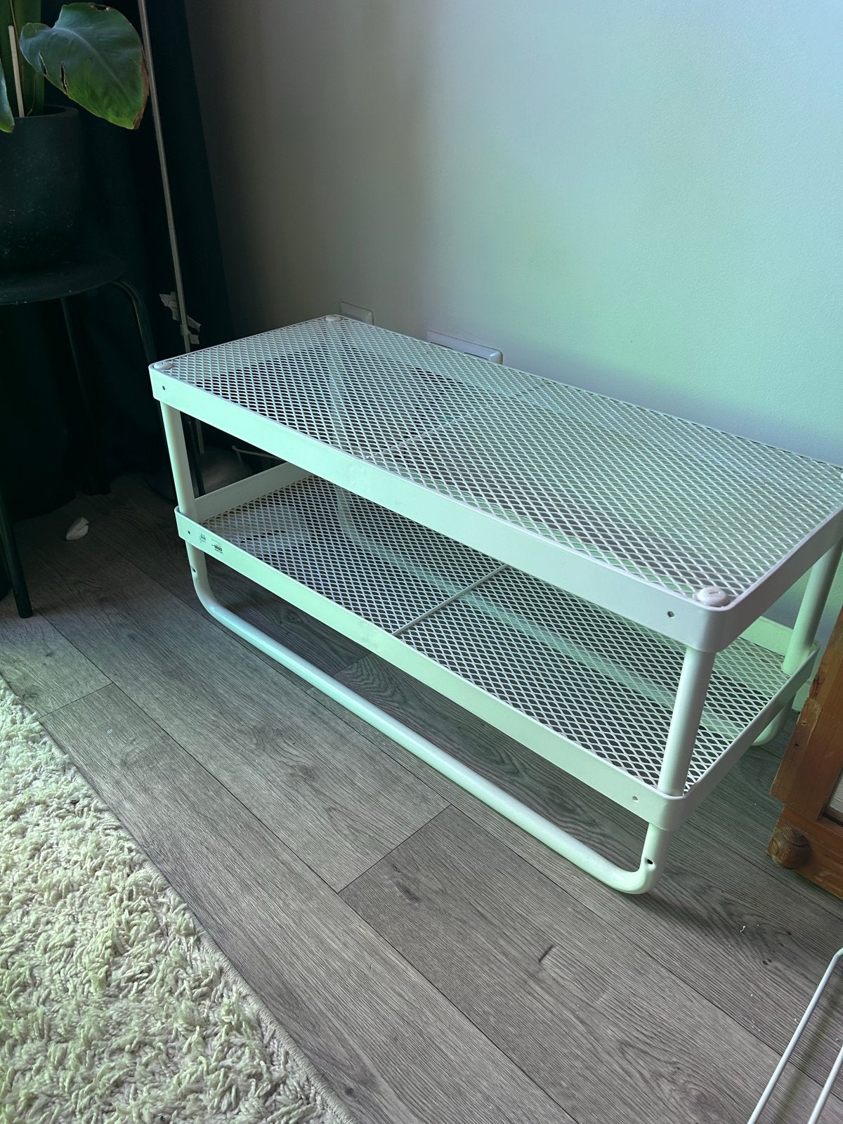Ikea Nikkeby Kapstok + Schoenenrek Wit - Zo goed als nieuw!, Ophalen, Zo goed als nieuw