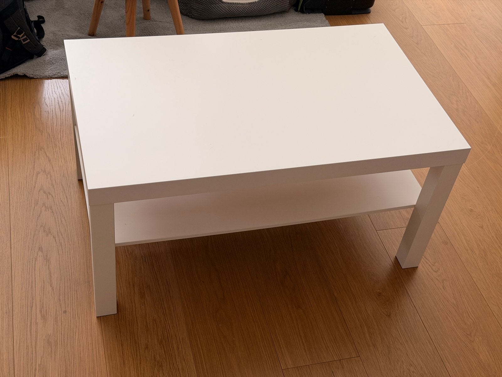 IKEA salon tafel - Wit, modern en praktisch, Ophalen, Gebruikt, 100 tot 150 cm, Vierkant