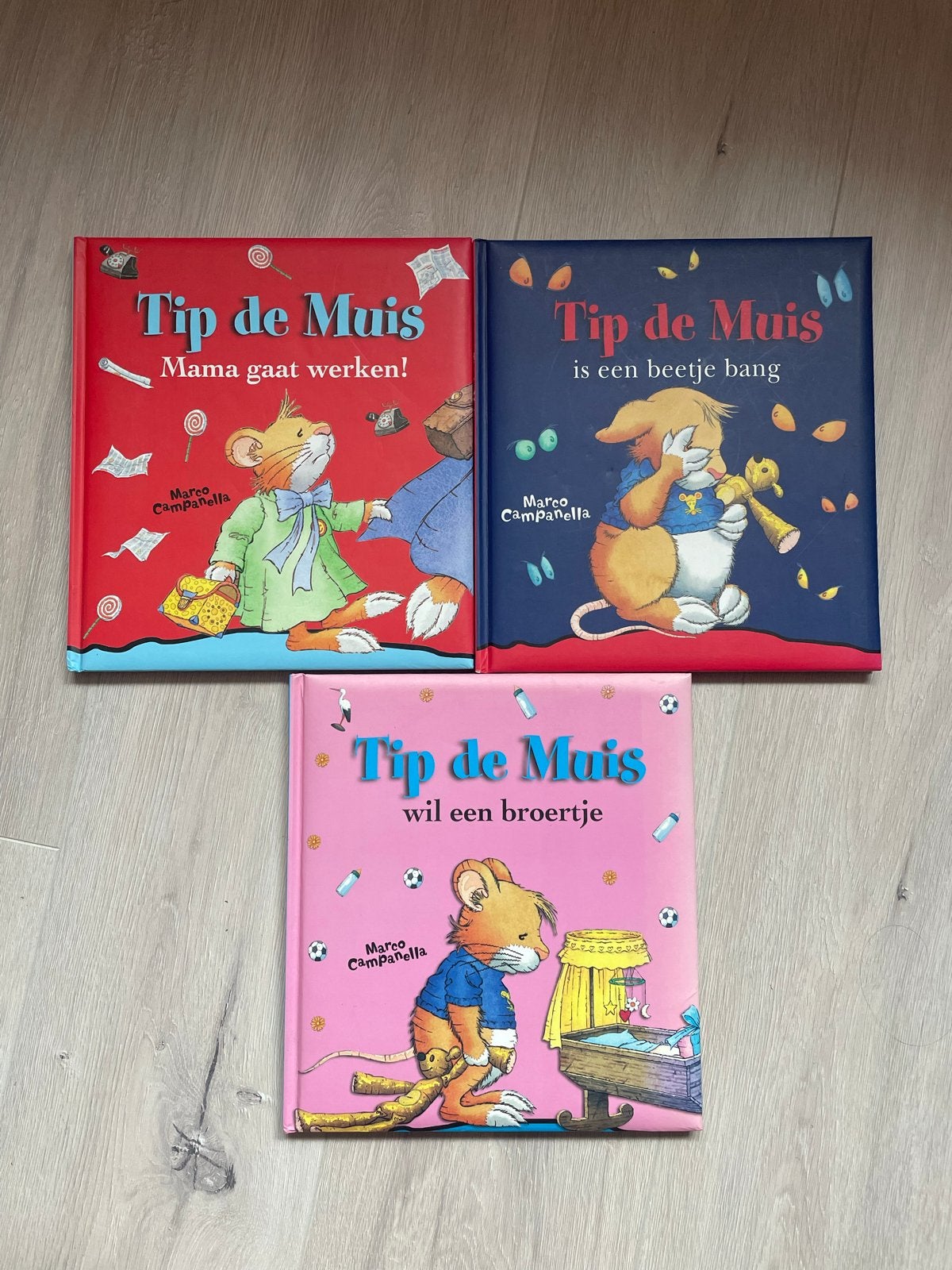 Tip de Muis Boekenset - 3 Verhalen van Marco Campanella, Boeken, Kinderboeken | Kleuters, Gelezen, Fictie algemeen, Jongen of Meisje