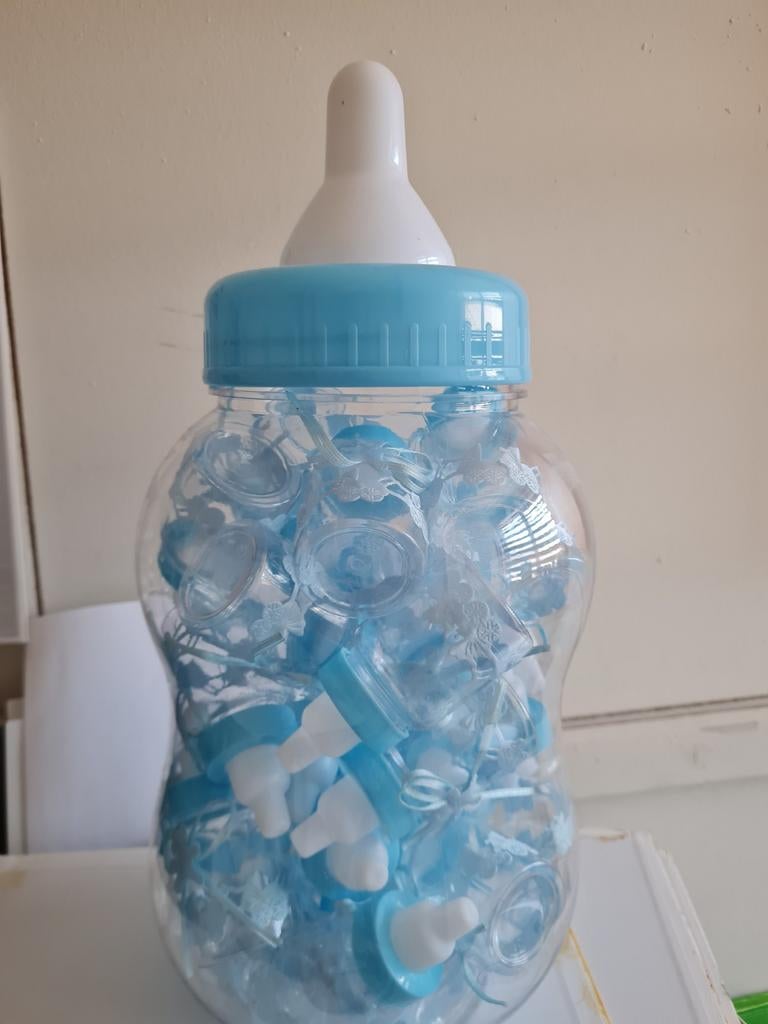 Grote Babyfles met Kleine Flesjes - Kraamcadeau/Decoratie, Ophalen of Verzenden