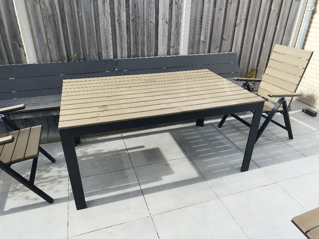 Tuintafel 160x100, Ophalen, Gebruikt, Rechthoekig