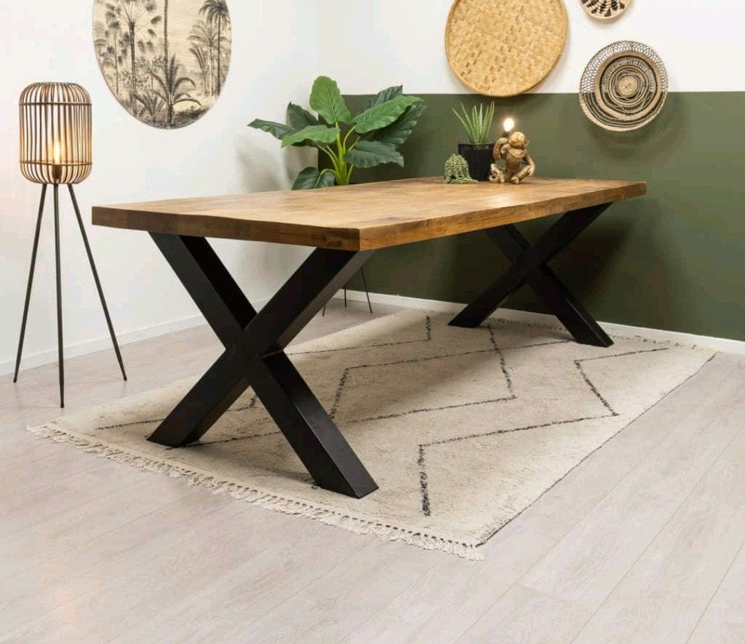 Eettafel Monique rechthoekig / 300x100x76 cm, Ophalen, 50 tot 100 cm, Rechthoekig, Nieuw