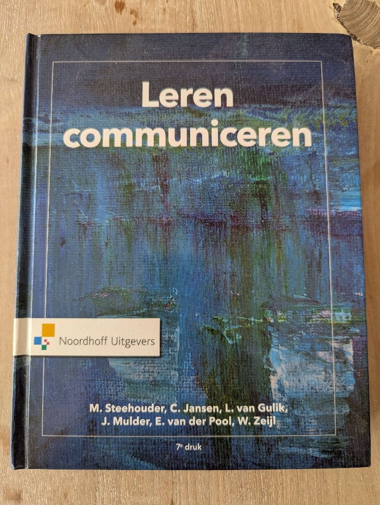 Leren communiceren 7e druk - Diverse Schrijvers, Boeken, Ophalen, Diverse auteurs, HBO, Zo goed als nieuw