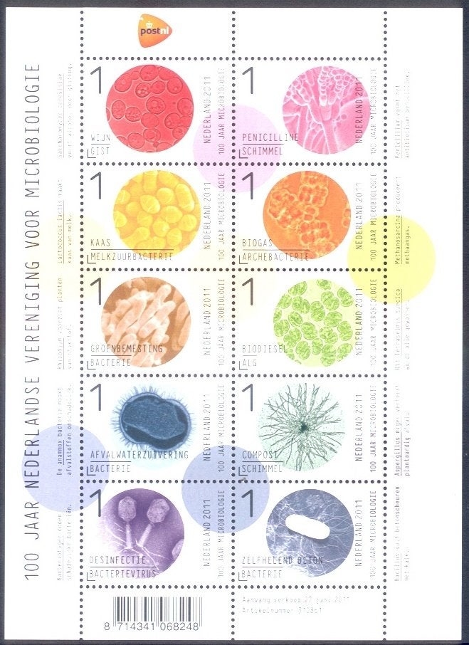 Nederland postfris nominaal 2011 NVPH nr. V2834-2843, Postzegels en Munten, Postzegels | Nederland, Ophalen of Verzenden, Na 1940