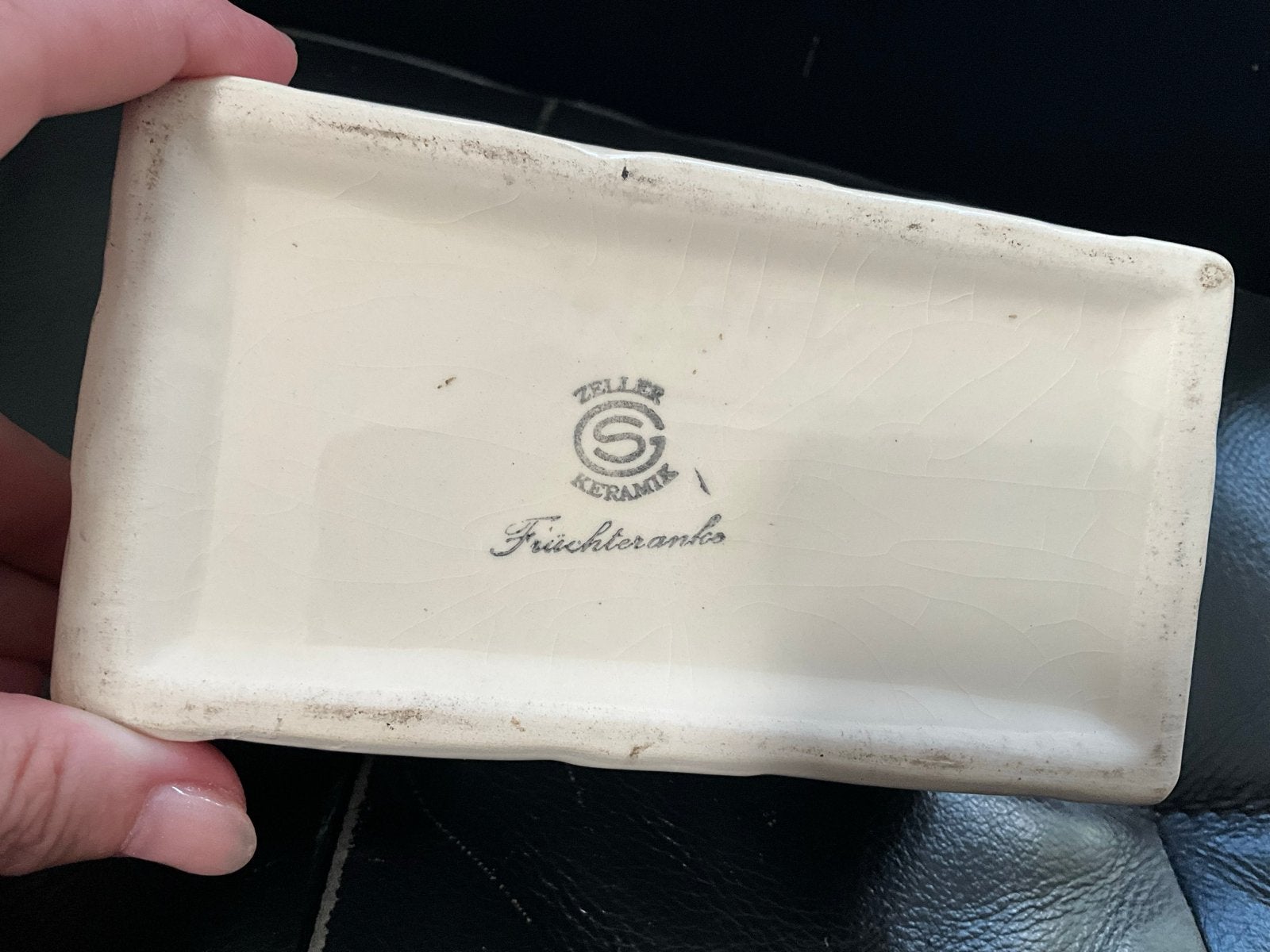 Zeller Keramik Früchterank Mandje - Vintage, Antiek en Kunst, Antiek | Keramiek en Aardewerk, Ophalen of Verzenden