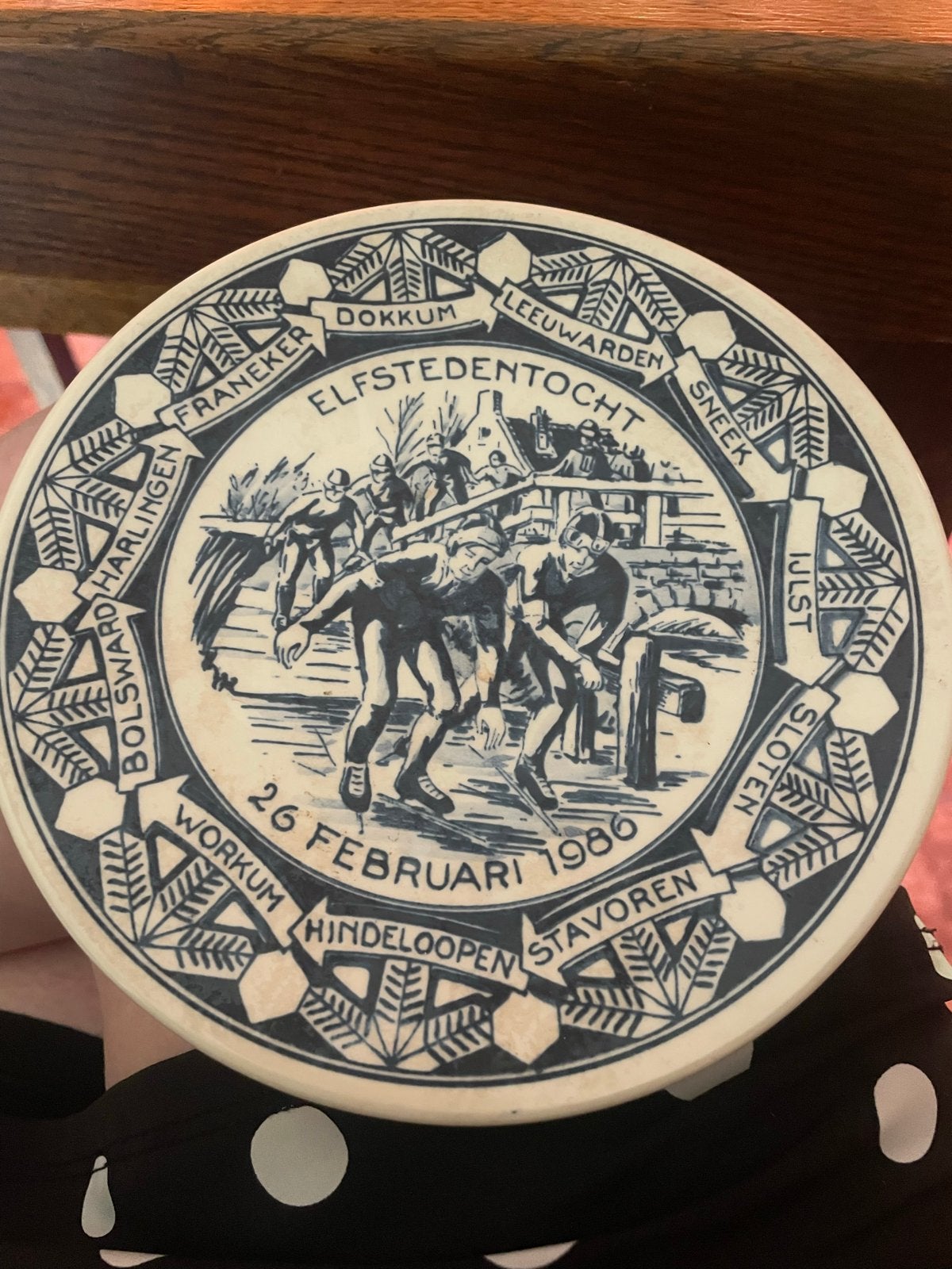 Wandbordje Elfstedentocht 1986 - Royal Goedewaagen, Antiek en Kunst, Ophalen of Verzenden