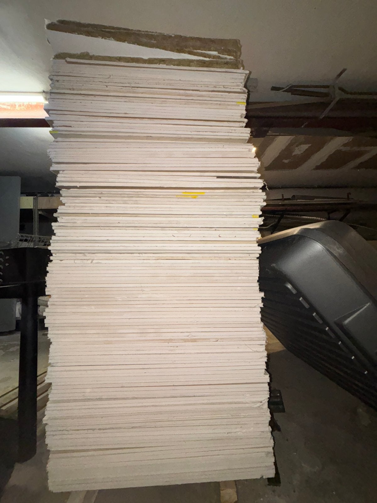 (123 STUKS) Gipsplaten voor systeemplafond 60x60 cm, Ophalen, Zo goed als nieuw, Overige materialen