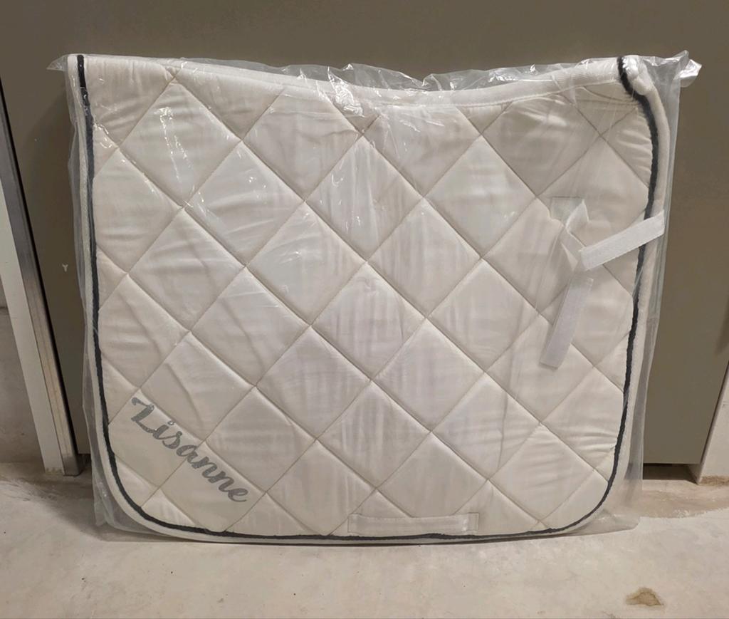 Paard full wit wedstrijd dekje sjabrak zadeldek NIEUW, Full (L), Wit, Dressuurdekje, Nieuw