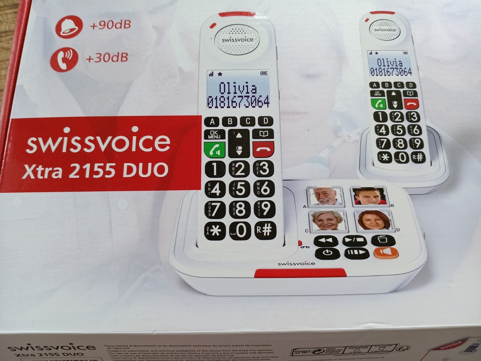 Senioren telefoon.Swissvoice, Ophalen of Verzenden, 2 handsets
