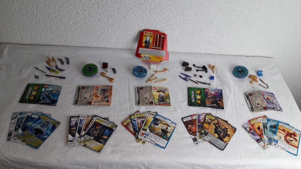 5 sets Lego Ninjago 2174 / 9556 / 2175 / 9553 / 2255, Lego, Ophalen of Verzenden, Zo goed als nieuw, Meerdere sets