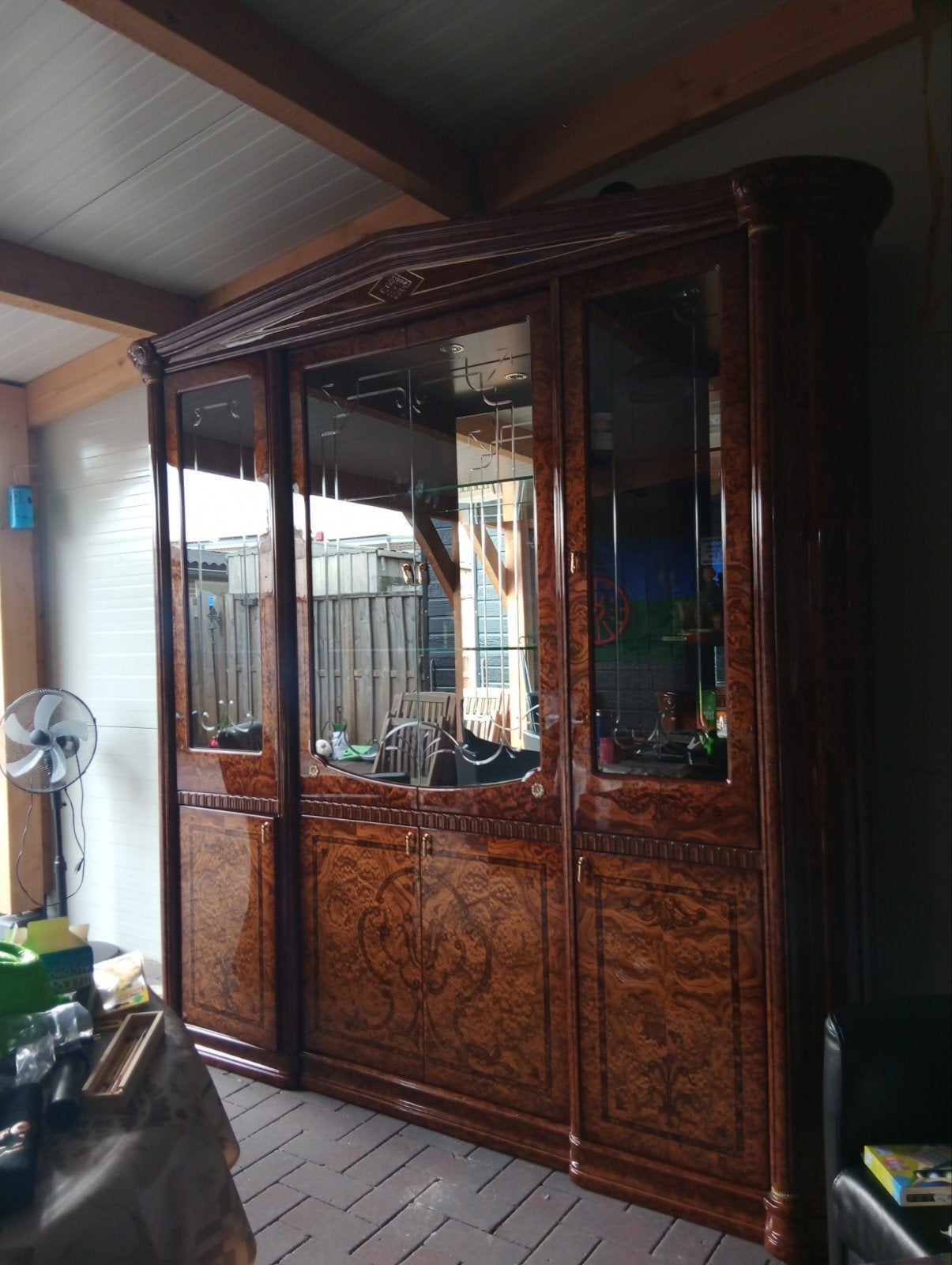 Salontafel, TV-kast en Grote Kast met Glasplaten, Ophalen