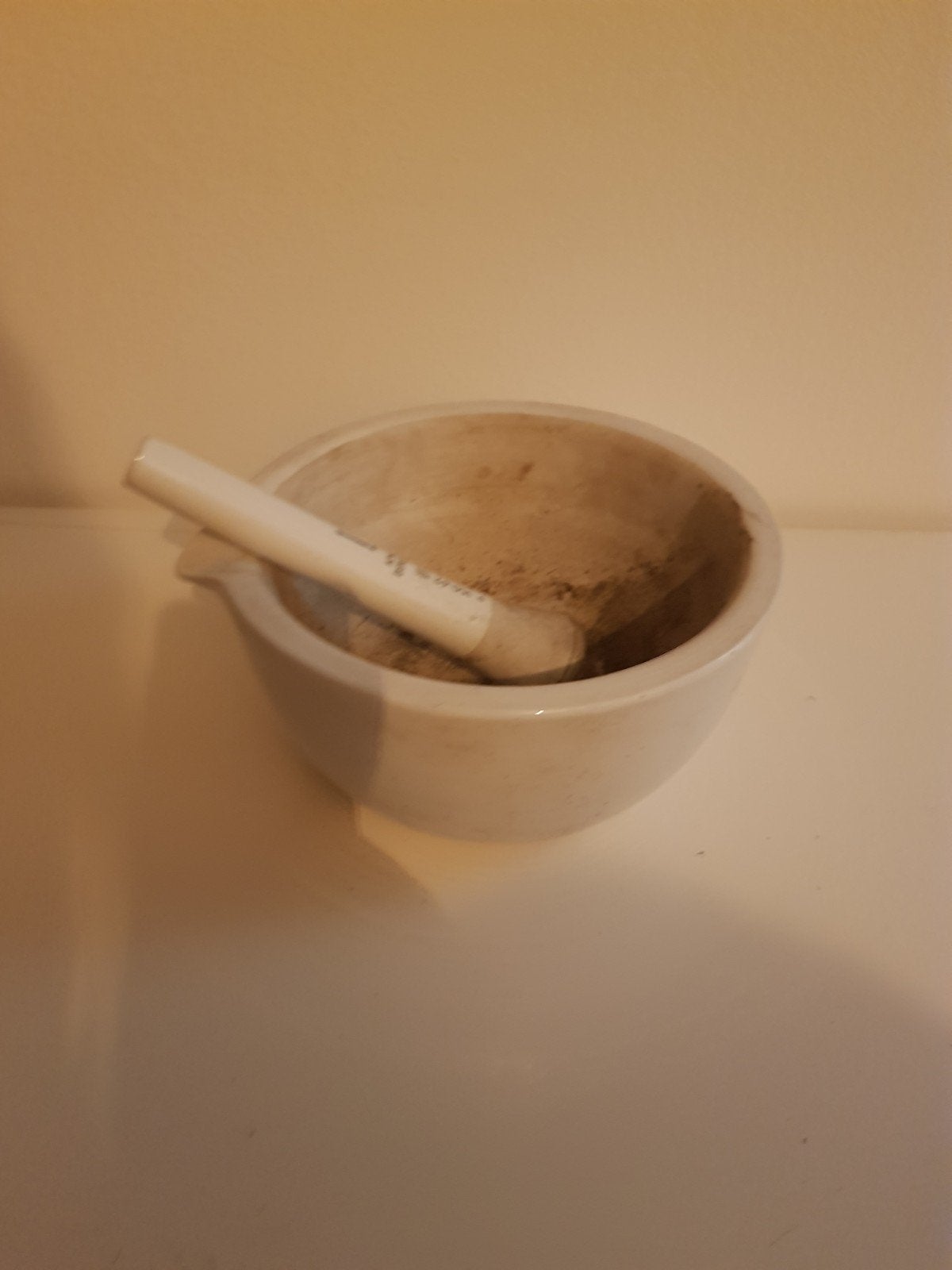 witte vijzel, Ophalen of Verzenden, Gebruikt
