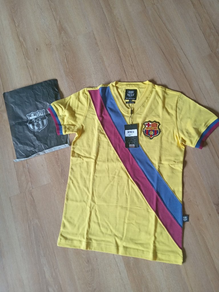 FC Barcelona Retro Shirt Uit 1978-1979 in de maat S, Geel, Nieuw, Ophalen of Verzenden, Voetbal