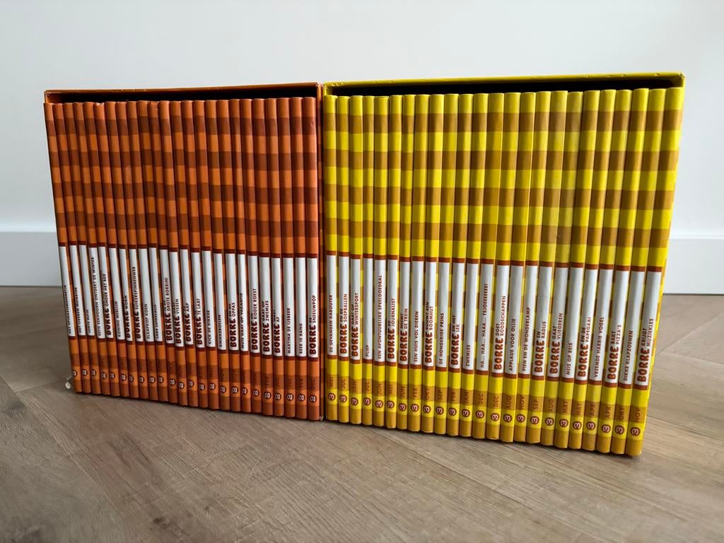Borre Leesclub Complete Serie - 2 Boekenkasten, Boeken, Complete serie of reeks, Ophalen, Zo goed als nieuw