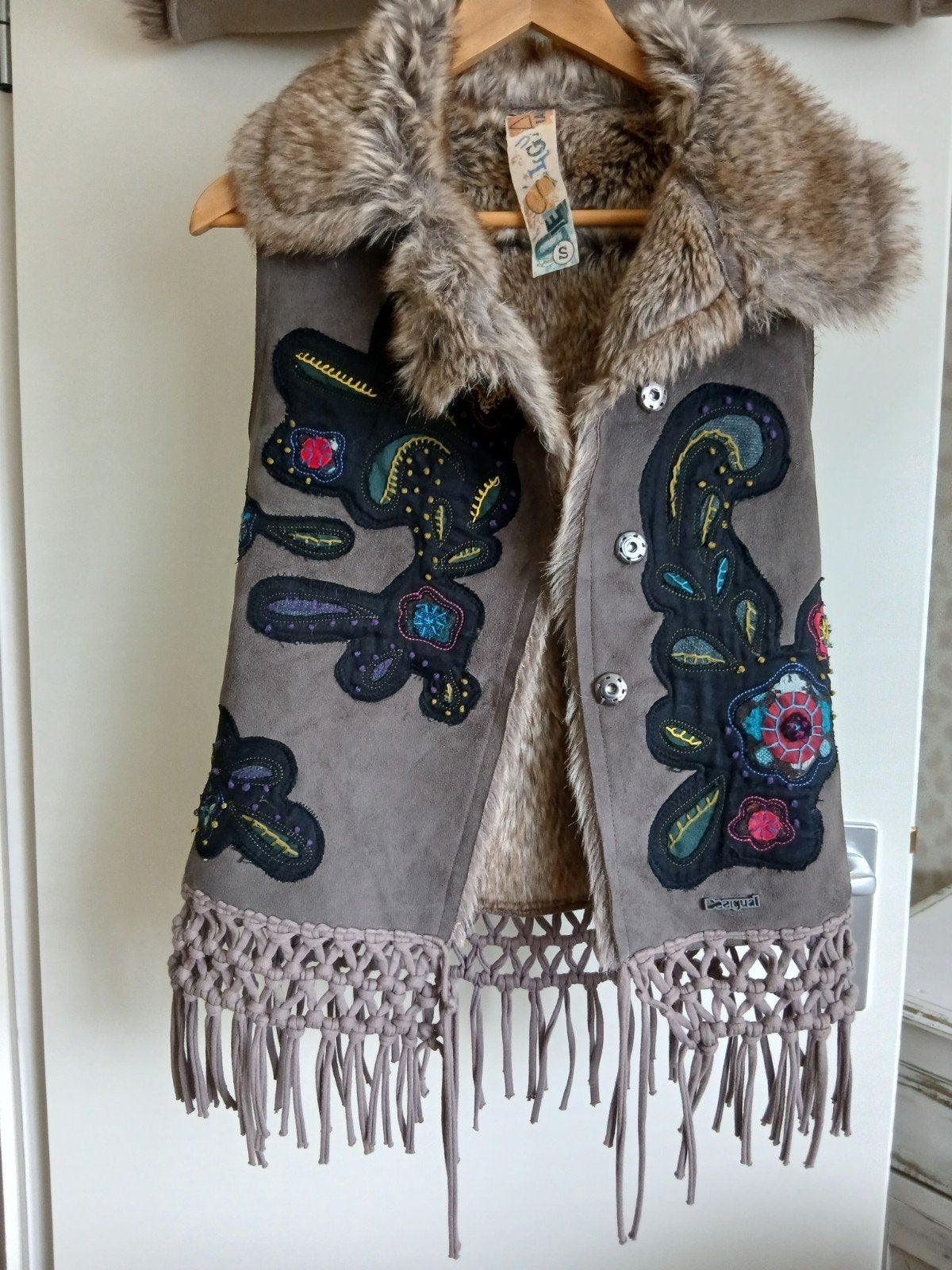 Bodywarmer Gilet Desigual maat S zgan, Ophalen, Zo goed als nieuw, Maat 38/40 (M), Zwart