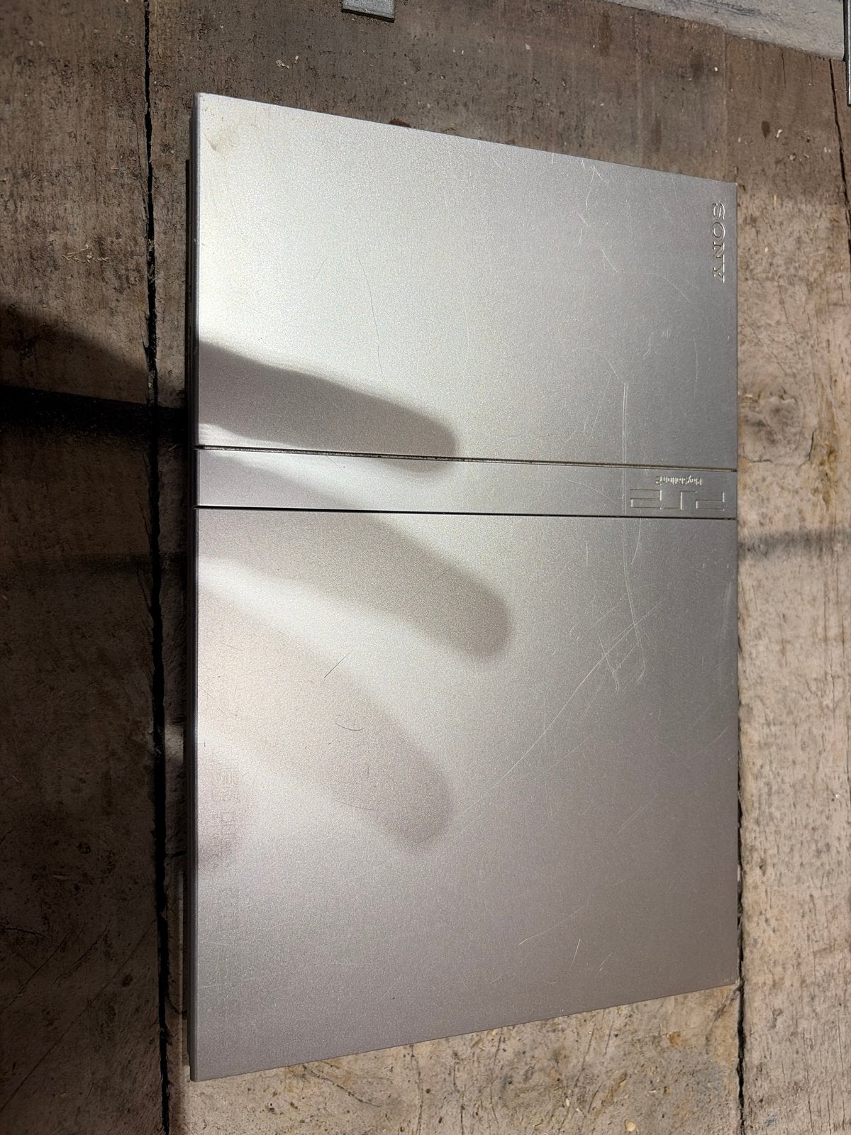 Sony PlayStation 2 Slim SCPH-75004 Zilver, Spelcomputers en Games, Spelcomputers | Sony PlayStation 2, Ophalen, Gebruikt, Zonder controller