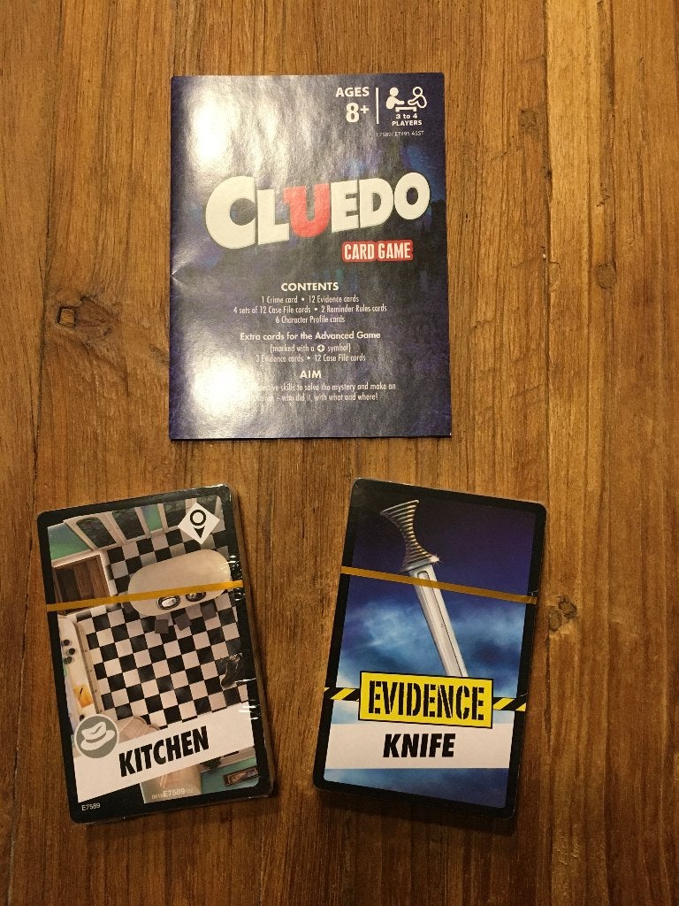 Cluedo kaartspel, Hobby en Vrije tijd, Gezelschapsspellen | Kaartspellen, Ophalen of Verzenden, Nieuw