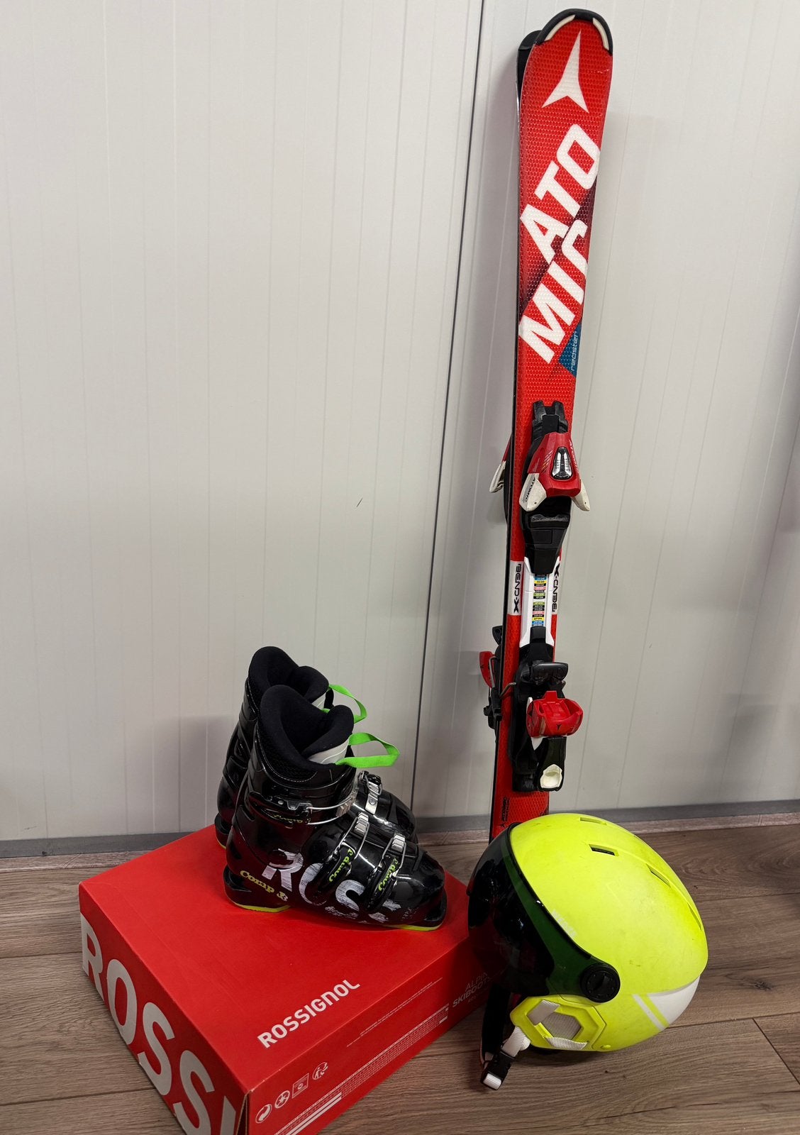 Complete kinder ski set, Sport en Fitness, Skiën en Langlaufen, 100 tot 140 cm, Zo goed als nieuw, Ski's, Ophalen