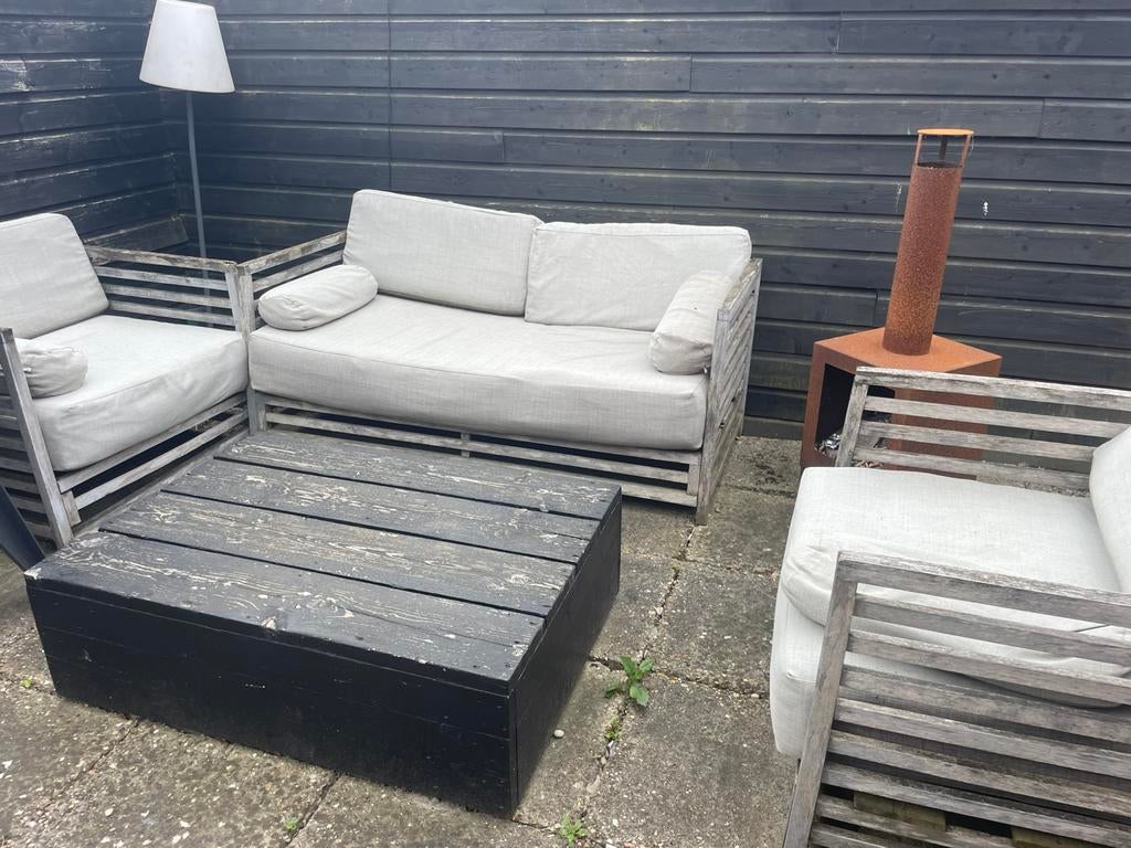 Lounge set kussens gratis, Tuin en Terras, Ophalen, Gebruikt, Loungeset, Bank