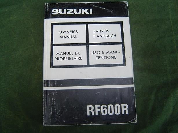 Suzuki RF600R 1992/1993 motorcycle owner's manual RF 600 R, Motoren, Ophalen of Verzenden, Suzuki
