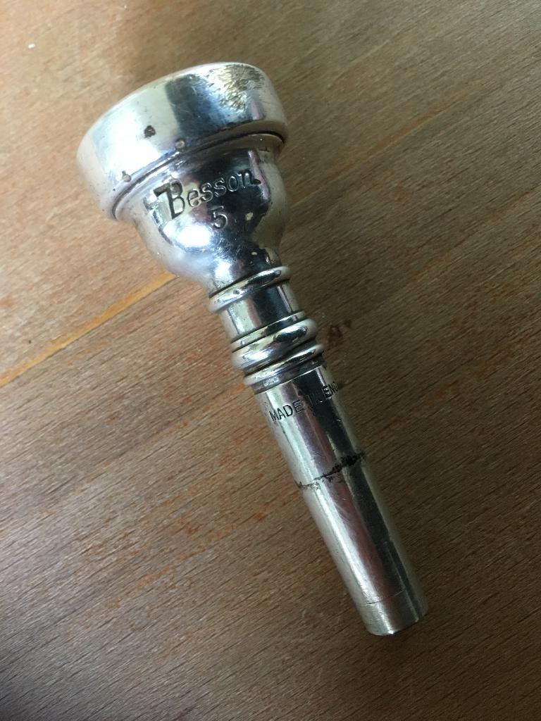 cornet Mondstuk Besson 5 uit 1950, Ophalen of Verzenden, Gebruikt, Overige instrumenten