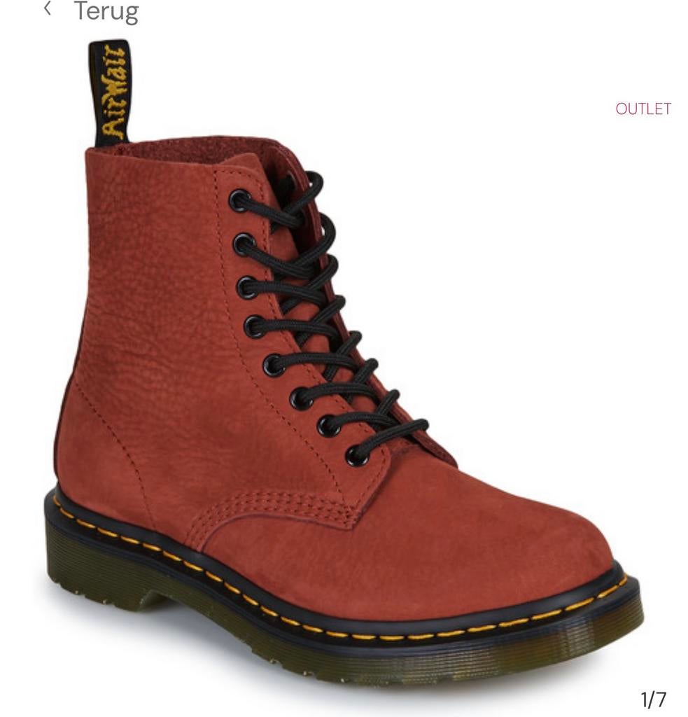 Gezocht! Dr Martens Pascal Virginia: groen of roest 42, Ophalen of Verzenden, Zo goed als nieuw, Groen