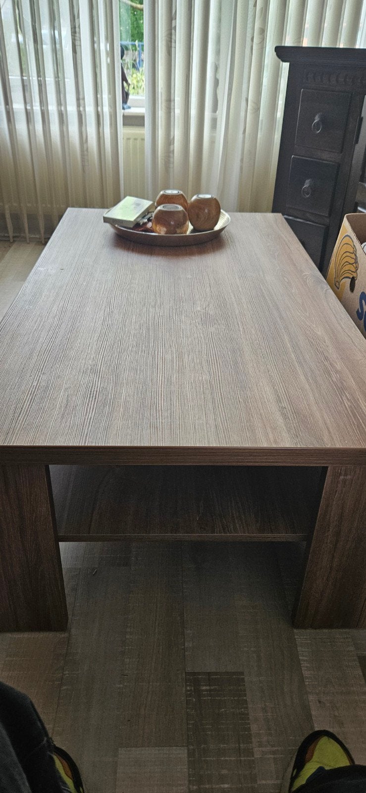 Salontafel 118x67x40 met extra opbergplank