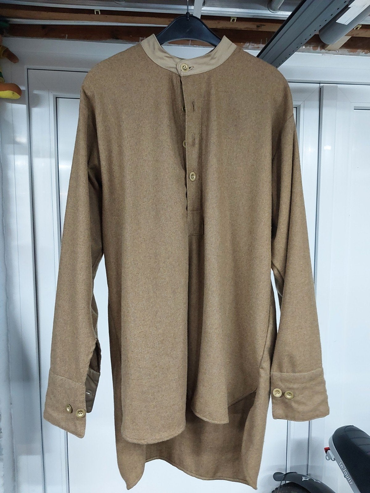 Replica WW2 British Wool Collarless Shirt, Ophalen of Verzenden