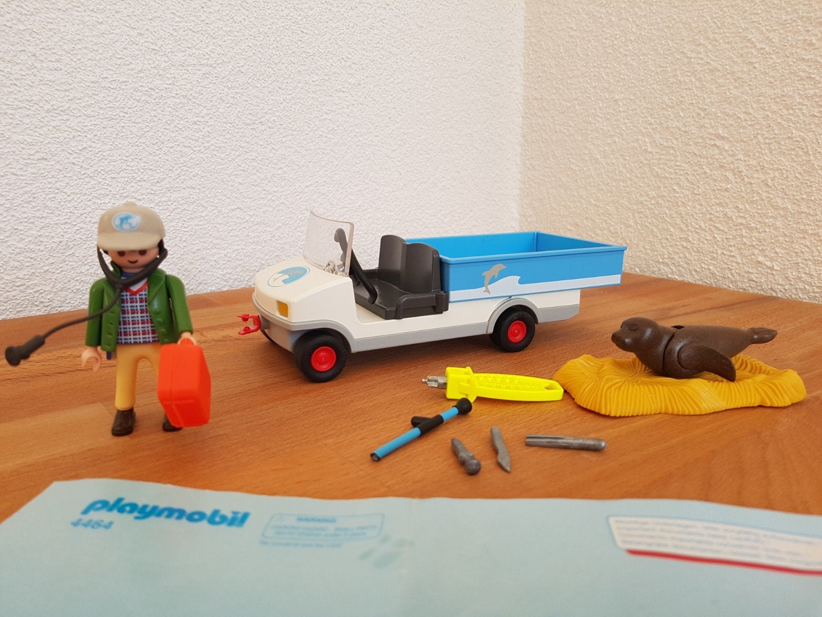 Playmobil 4464 Zeehondenopvang met voertuig, Kinderen en Baby's, Complete set, Voertuig, Ophalen of Verzenden, Zo goed als nieuw
