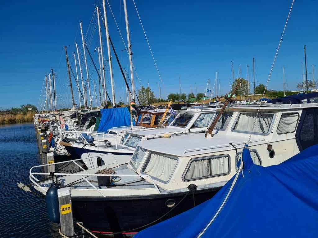 Ruime motorboot 9.80 open kuip! Met werk.Toplocatie haven!, Watersport en Boten, Ophalen, Gebruikt