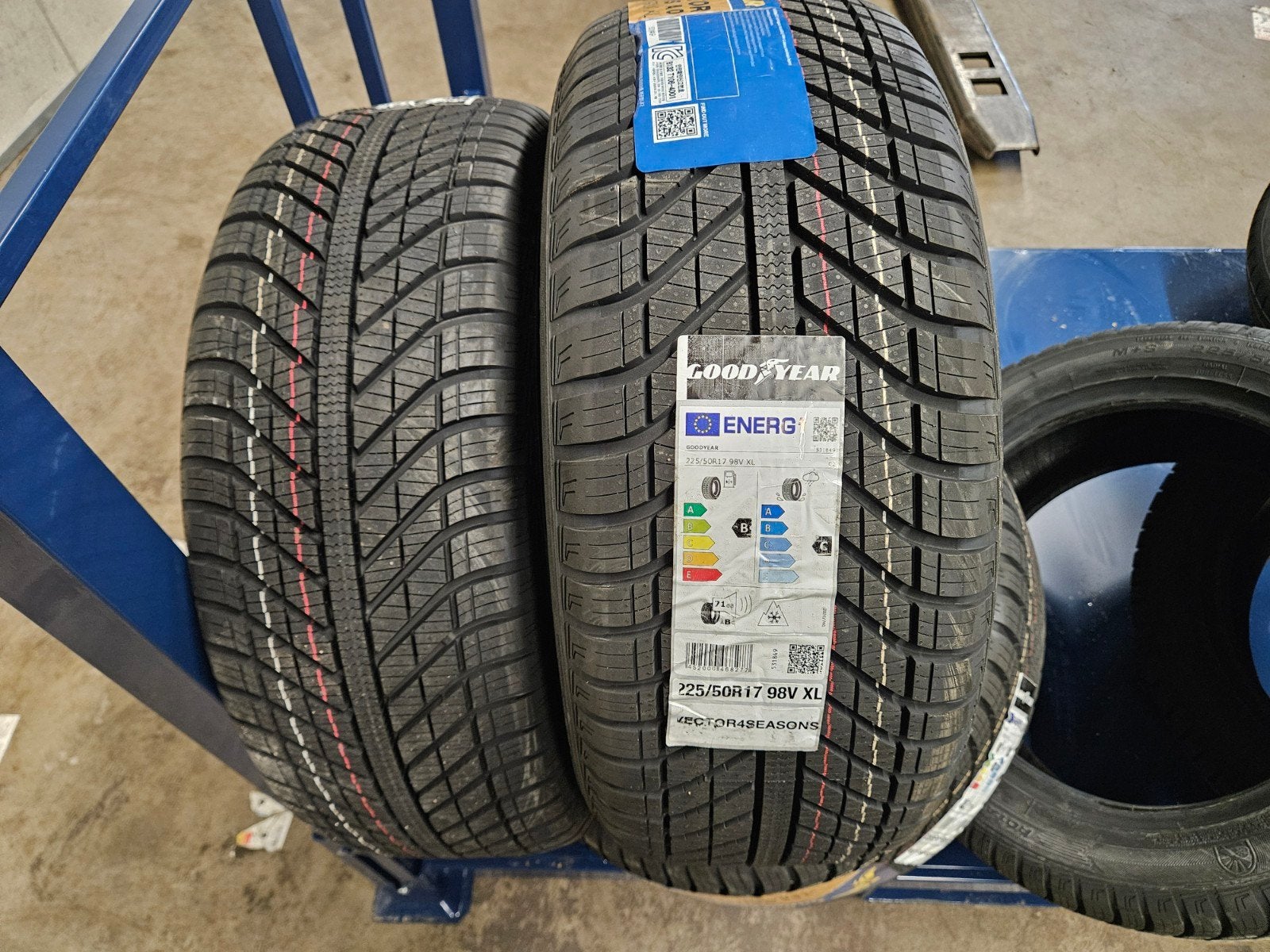 4x Nieuwe all season banden 225 50 17 Goodyear Vector, Ophalen, Nieuw, 17 inch