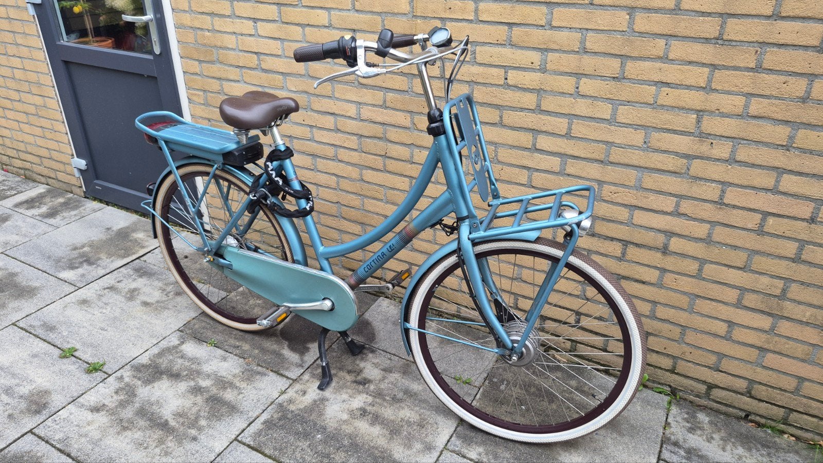 Cortina Ecomo U-4 Transport E-bike 500Wh accu blauw, Fietsen en Brommers, Ophalen, Gebruikt