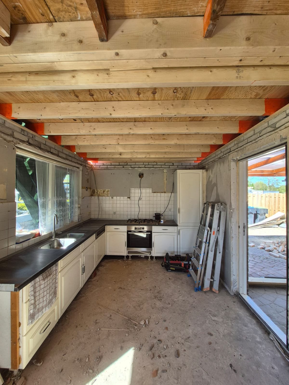 Aanrechtblad te koop, Huis en Inrichting, Ophalen, Gebruikt, 200 cm of meer, Minder dan 100 cm
