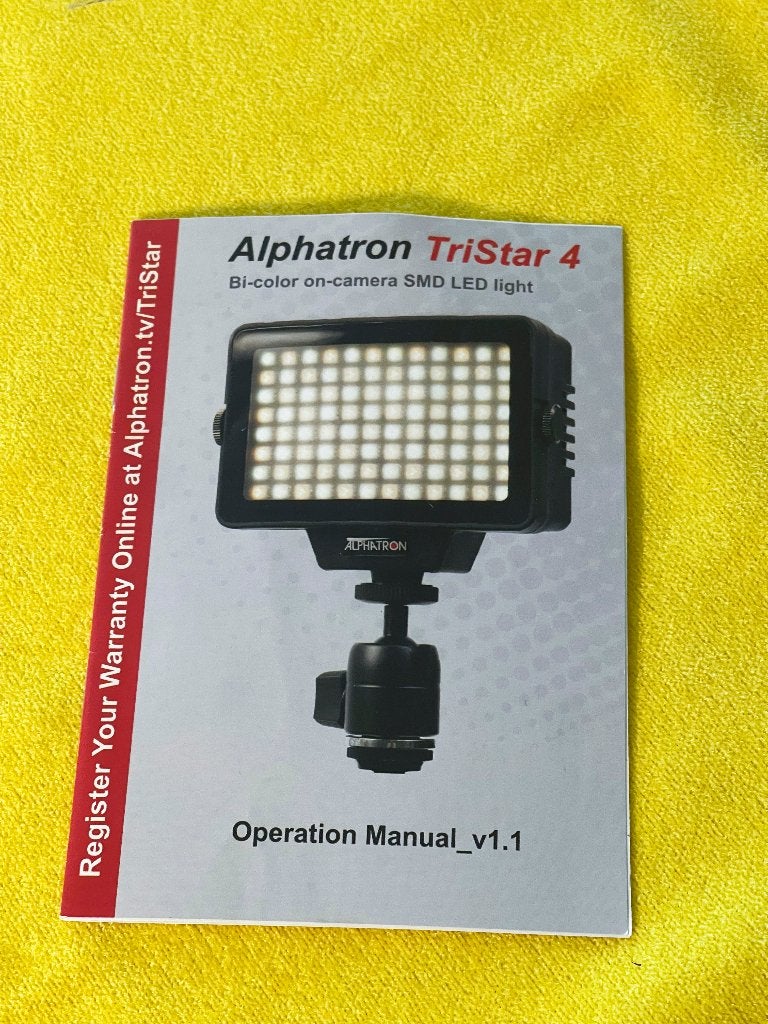 ALPHATRON Tristar4 professionele bi-color LED-cameralamp, Overige merken, N, N, Overige soorten