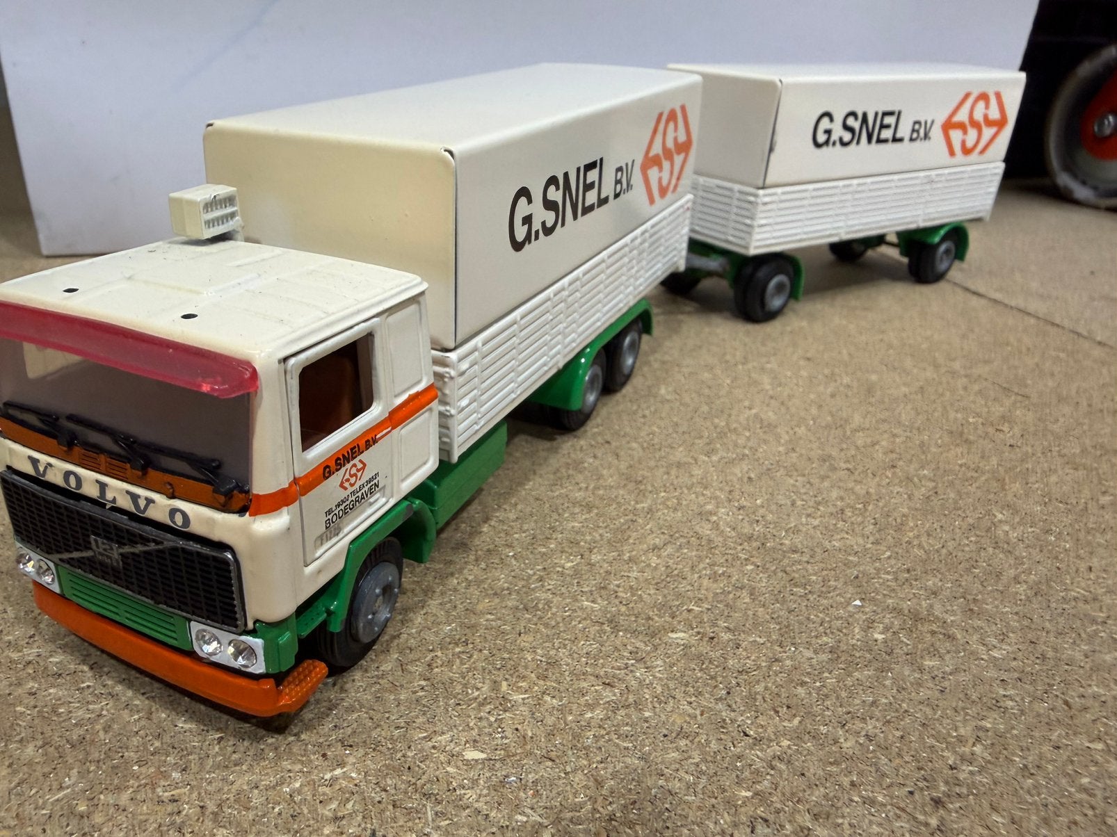 TEKNO VOLVO FH12 G SNEL BV COMBI, Hobby en Vrije tijd, Modelauto's | 1:50, Ophalen of Verzenden, Gebruikt, Bus of Vrachtwagen