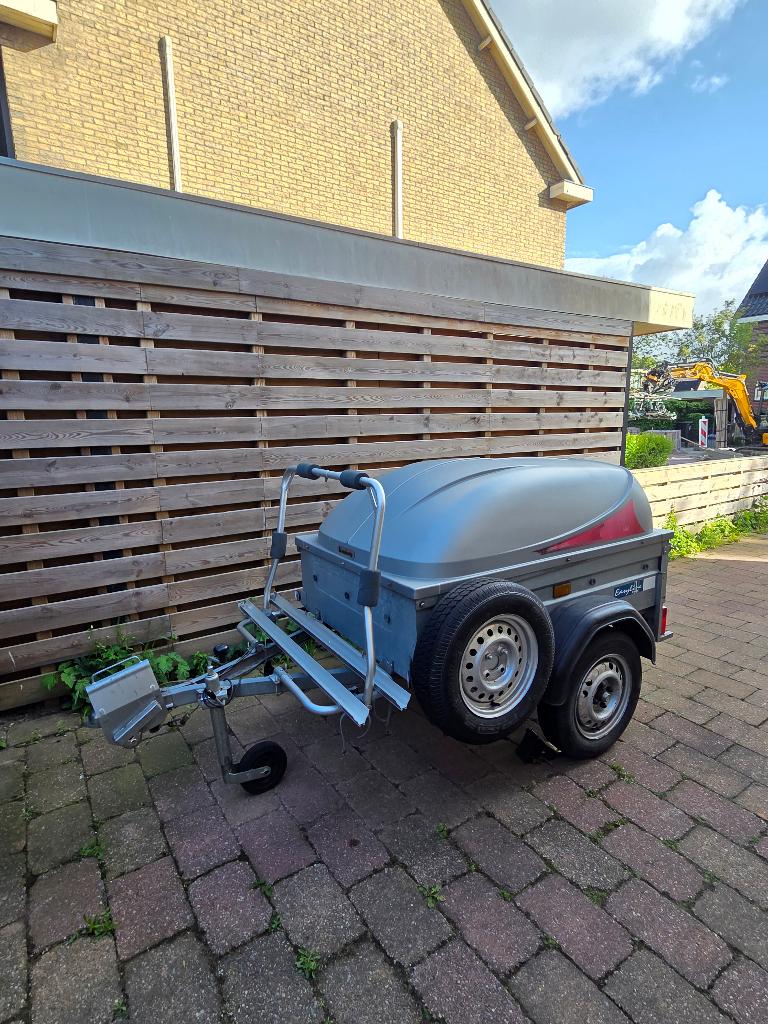 Bagagewagen/aanhangwagen met fietsendrager te huur, Ophalen, Gebruikt
