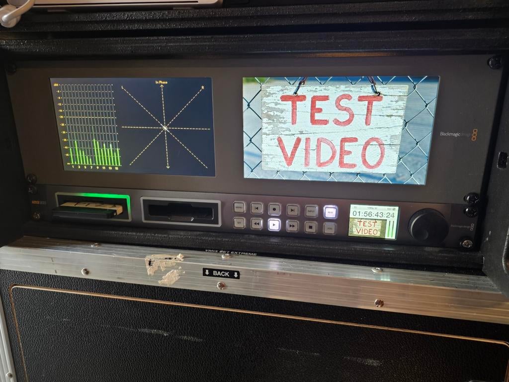 Blackmagic HyperDeck Studio 12G Broadcast SSD Recorder, Ophalen of Verzenden, Gebruikt, Video